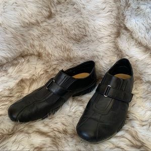 Cole Haan leather Grand Estadio II slip-on sneakers in black